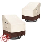 Owlcover 2PK Swivel Chair 33WX35DX38.5H Beige Brown New. Price: $67.99.