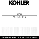 Genuine Kohler Kit Carburetor Repair Part# KH14-757-04-S New. Price: $23.95.