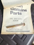 QTY-5. Komatsu Screw KD0-09011-2120 Onan 186-1510. Pc Lot New. Price: $19.00.