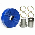 Sigma 6" In X 300' Feet Garden Pvc Lay Flat Discharge Water Pump Hose & Camlocks New. Price: $1659.99.