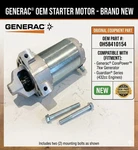 Generac Oem Starter Motor 0H58410154 7KW Corepower 432CC Generator Guardian New. Price: $109.00.