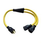3 Ft. 125/250-VOLT Amp Generator 4-PRONG Splitter Cord Nema L14-20P New. Price: $42.39.