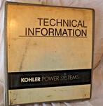Kohler Power Systems Technical Information Manual Service Engine Generator Set Used. Price: $239.00.