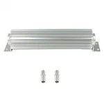 Universal 12" Aluminum Dual Pass Finned Transmission Oil Cooler Kit Silver New. Price: $24.71.