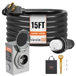 Vevor Amp Generator Cord And Power Inlet Box 15FT, Nema 14-50P/SS2-50R Stw New. Price: $115.90.