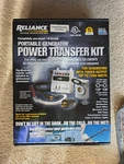 New Reliance Pro/tran 30-AMP 7500W Manual Generator Transfer Switch Kit. Price: $120.00.