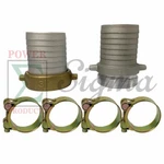 Sigma Aluminum Pin Lug Hose Shank Coupling Set Fitting W/ Brass Nut 3" & Clamps New. Price: $22.99.