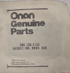Onan Oem 160-0150 Ignition Breaker Box Gasket Nos New. Price: $16.95.