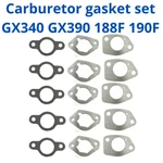 Carburetor Gasket Kit Set 420CC GX390 GX340 For Honda Clones 389CC 5 Packs New. Price: $10.33.