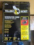 Yellow Jacket 25 Ft. 10/3 15A Generator Cord 65115401 Bonus Adapter Twist Lock New. Price: $35.00.