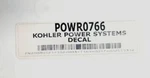 Kohler Power Systems Generator Decal/sticker POWR076/P0WR076/POWRO76 Oem/genuine New. Price: $49.88.