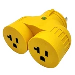 Generator Adapter L5-30P Amp Twist Lock Dual Outlet W/ Light Parkworld New. Price: $23.95.