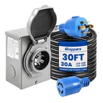 Gloppers Amp Generator And Power Inlet 30FT Cords New. Price: $142.51.