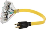 Amp Nema L14-30/FOUR 5-20R Generator Locking Cord, 4-PRONG 10 Gauge H New. Price: $37.53.