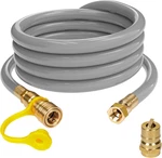 15-FOOT Natural Gas Hose With Adapter, 1/2-INCH Diameter, For Tri Fuel Generato New. Price: $83.99.