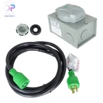 Amp Generator Cord 15FT And Power Inlet Box Waterproof Combo Kit Nema L14-30 New. Price: $55.12.