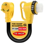 Cordmitpro Amp To 50 Rv Adapter With Twist Lock For Extension New. Price: $57.62.