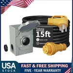 Amp 15FT Generator Cord And Power Inlet Box Kit ,nema 14-50P SS2-50R Stw New. Price: $79.99.