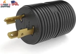 Rvguard Generator Adapter Plug Prong, Nema L5-30P L14-30R New. Price: $17.23.