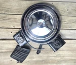 Dual Snorkel Air Cleaner Chrome Lid Assembley C3 1976 1981 Corvette Used. Price: $250.00.