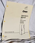 962-0121 Cummins Onan Bt Manual Operators Literature Book Transfer Switch New. Price: $19.00.