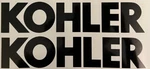 Kohler 12 (set Of 2) Black Motor Engines Sticker Decal Gloss Gas Mower New. Price: $11.99.