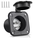 Flanged Inlet 15A Ac Port Shore Power Plug With Waterproof Cover Nema 5-15P Male New. Price: $19.98.