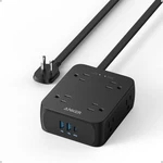 Anker Power Strip With 2000J Surge Protector, 8 Ac, Usb & 1 Por New. Price: $25.99.