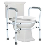 Steel Safety Toilet W/created Fixable Clamp Adjustable Order Handrail Frame New. Price: $52.99.